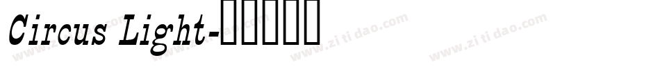 Circus Light字体转换
